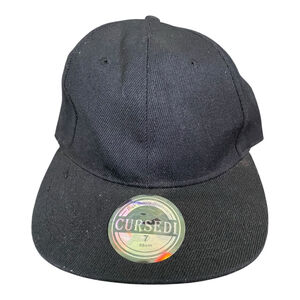 NWT Cursedi‎ Mens Baseball Cap Hat Size 7 Fitted Blank New Cardboard Liner Still